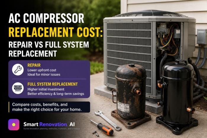 Ac compressor replacement cost