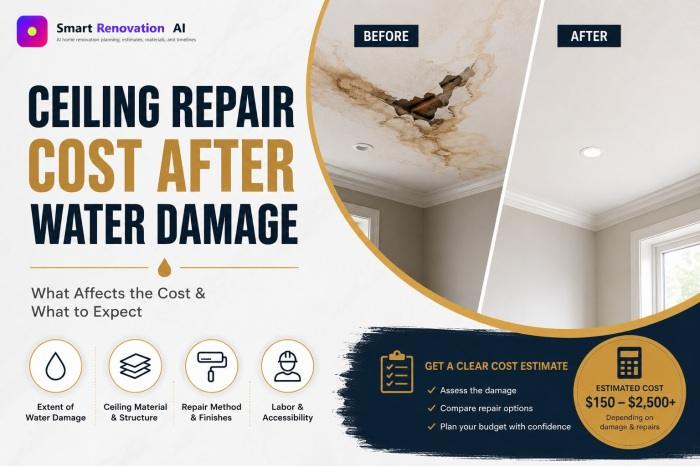 Ceiling Repair Cost After Water Damage