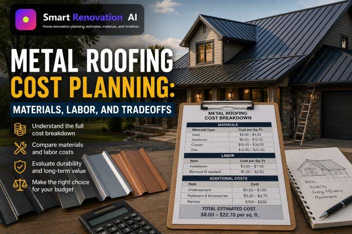 Metal Roofing Cost Planning: Materials, Labor, and Tradeoffs