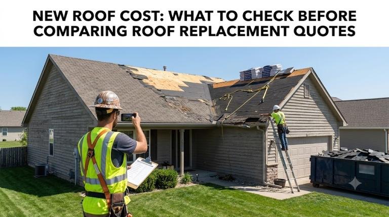 New Roof Cost What To Check Before Comparing Roof Replacement Quotes
