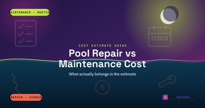 Pool Repair vs Maintenance Cost